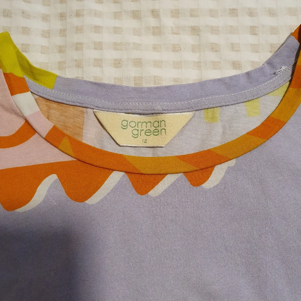 Gorman organic postcard t shirt size 12 - Picture 2 of 3